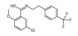 5-chloro-2-methoxy-N-[2-[4-(trifluoromethyl)phenyl]ethyl]benzamide Structure