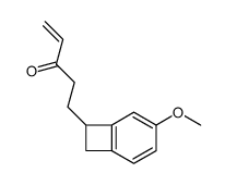 5-(4-methoxy-7-bicyclo[4.2.0]octa-1(6),2,4-trienyl)pent-1-en-3-one结构式