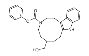 6-hydroxymethyl-3-phenoxycarbonyl-1,2,3,4,5,6,7,8-octahydro-9H-azecino<5,4-b>indole Structure