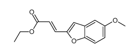 ethyl 3-(5-methoxy-1-benzofuran-2-yl)prop-2-enoate Structure