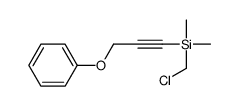 chloromethyl-dimethyl-(3-phenoxyprop-1-ynyl)silane Structure