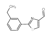 2-(3-ETHYLPHENYL)THIAZOLE-4-CARBALDEHYDE structure