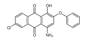 4-amino-6-chloro-1-hydroxy-2-phenoxyanthracene-9,10-dione Structure