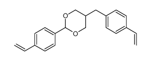 2-(4-ethenylphenyl)-5-[(4-ethenylphenyl)methyl]-1,3-dioxane结构式