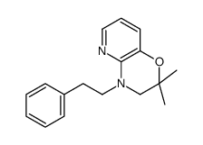 2,2-dimethyl-4-(2-phenylethyl)-3H-pyrido[3,2-b][1,4]oxazine Structure