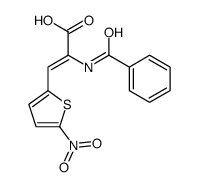 2-benzamido-3-(5-nitrothiophen-2-yl)prop-2-enoic acid Structure