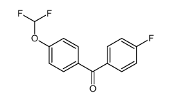 4-difluoromethoxy-4'-fluorobenzophenone Structure