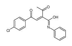 2-acetyl-4-(4-chlorophenyl)-4-oxo-N-phenylbut-2-enamide Structure