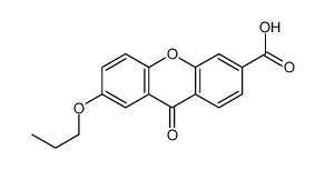 9-oxo-7-propoxyxanthene-3-carboxylic acid Structure