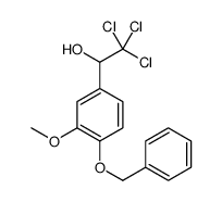 2,2,2-trichloro-1-(3-methoxy-4-phenylmethoxyphenyl)ethanol结构式