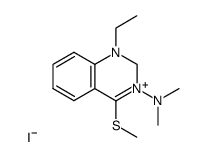 3-Dimethylamino-1-ethyl-4-methylsulfanyl-1,2-dihydro-quinazolin-3-ium; iodide Structure