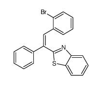 2-[2-(2-bromophenyl)-1-phenylethenyl]-1,3-benzothiazole Structure