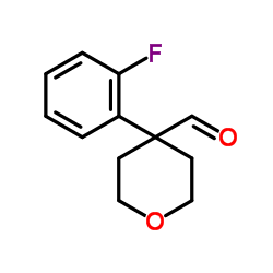 4-(2-Fluorophenyl)tetrahydro-2H-pyran-4-carbaldehyde picture