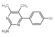 4-(4-bromophenyl)-5,6-dimethylpyrimidin-2-amine Structure