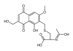 N-Acetyl-S-[[5,8-dihydro-1-hydroxy-7-(hydroxymethyl)-3-methoxy-5,8-dioxonaphthalen-2-yl]methyl]-L-cysteine picture