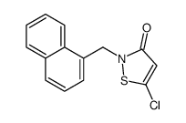 5-chloro-2-(naphthalen-1-ylmethyl)-1,2-thiazol-3-one结构式