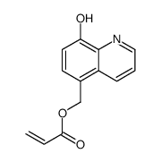 (8-hydroxyquinolin-5-yl)methyl prop-2-enoate Structure