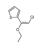 (E)-2-(2-chloro-1-ethoxyethenyl)thiophene Structure