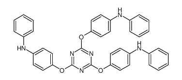 4-[[4,6-bis(4-anilinophenoxy)-1,3,5-triazin-2-yl]oxy]-N-phenylaniline结构式