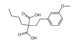 (β-(m-Methoxy-phenyl)-ethyl)-butyl-malonsaeure结构式