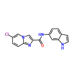 6-Chloro-N-(1H-indol-6-yl)imidazo[1,2-a]pyridine-2-carboxamide Structure