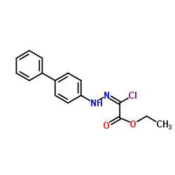 Ethyl2-(2-biphenylhydrazono)-2-chloroacetate Structure