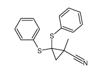 2,2-bis(phenylthio)-1-methylcyclopropanecarbonitrile Structure