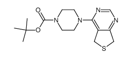 tert-butyl 4-(5,7-dihydrothieno[3,4-d]pyrimidin-4-yl)piperazine-1-carboxylate结构式