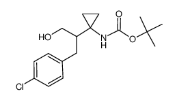 tert-butyl 1-(1-(4-chlorophenyl)-3-hydroxypropan-2-yl)cyclopropylcarbamate Structure