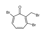 2-Brommethyl-3,7-dibrom-tropon结构式