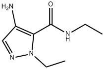4-amino-N,1-diethyl-1H-pyrazole-5-carboxamide Structure