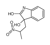 3-hydroxy-3-(2-nitropropyl)-1H-indol-2-one结构式