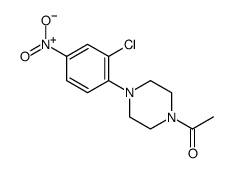 1-[4-(2-chloro-4-nitrophenyl)piperazin-1-yl]ethanone Structure