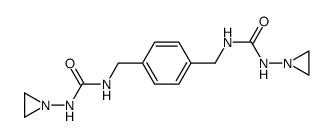 1-(aziridin-1-yl)-3-[[4-[(aziridin-1-ylcarbamoylamino)methyl]phenyl]methyl]urea结构式