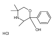 (2R,3R)-3,5,5-trimethyl-2-phenylmorpholin-2-ol,hydrochloride结构式