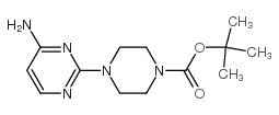 tert-Butyl 4-(4-aminopyrimidin-2-yl)piperazine-1-carboxylate Structure