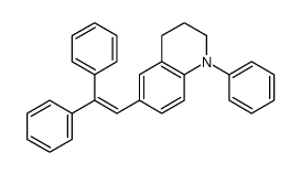 6-(2,2-diphenylethenyl)-1-phenyl-3,4-dihydro-2H-quinoline结构式