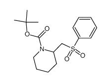 1-tert-butoxycarbonyl-2-(benzenesulfonyl)methylpiperidine Structure