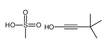 3,3-dimethylbut-1-yn-1-ol,methanesulfonic acid结构式