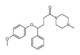 4-(4-methoxyphenoxy)-1-(4-methylpiperazin-1-yl)-4-phenylbutan-1-one Structure