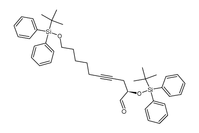 (R)-2,10-bis((tert-butyldiphenylsilyl)oxy)dec-4-ynal结构式