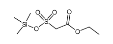 ethyl 2-(((trimethylsilyl)oxy)sulfonyl)acetate结构式