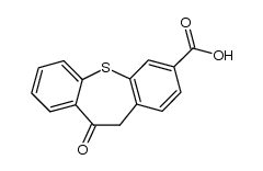 10-oxo-10,11-dihydrodibenzothiepin-3-carboxylic acid结构式