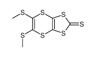 5,6-bis(methylsulfanyl)-[1,3]dithiolo[4,5-b][1,4]dithiine-2-thione结构式