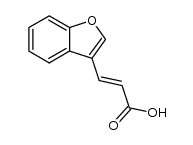 3-(3-benzofuryl)acrylic acid结构式