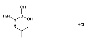 (S)-(1-amino-3-methylbutyl)boronic acid结构式