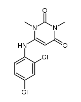 6-((2,4-dichlorophenyl)amino)-1,3-dimethylpyrimidine-2,4(1H,3H)-dione结构式