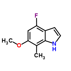 4-Fluoro-6-methoxy-7-methyl-1H-indole Structure