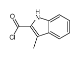 1H-Indole-2-carbonylchloride,3-methyl-(9CI) Structure