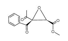 (2R,3R)-methyl 3-acetyl-3-benzoyloxirane-2-carboxylate结构式